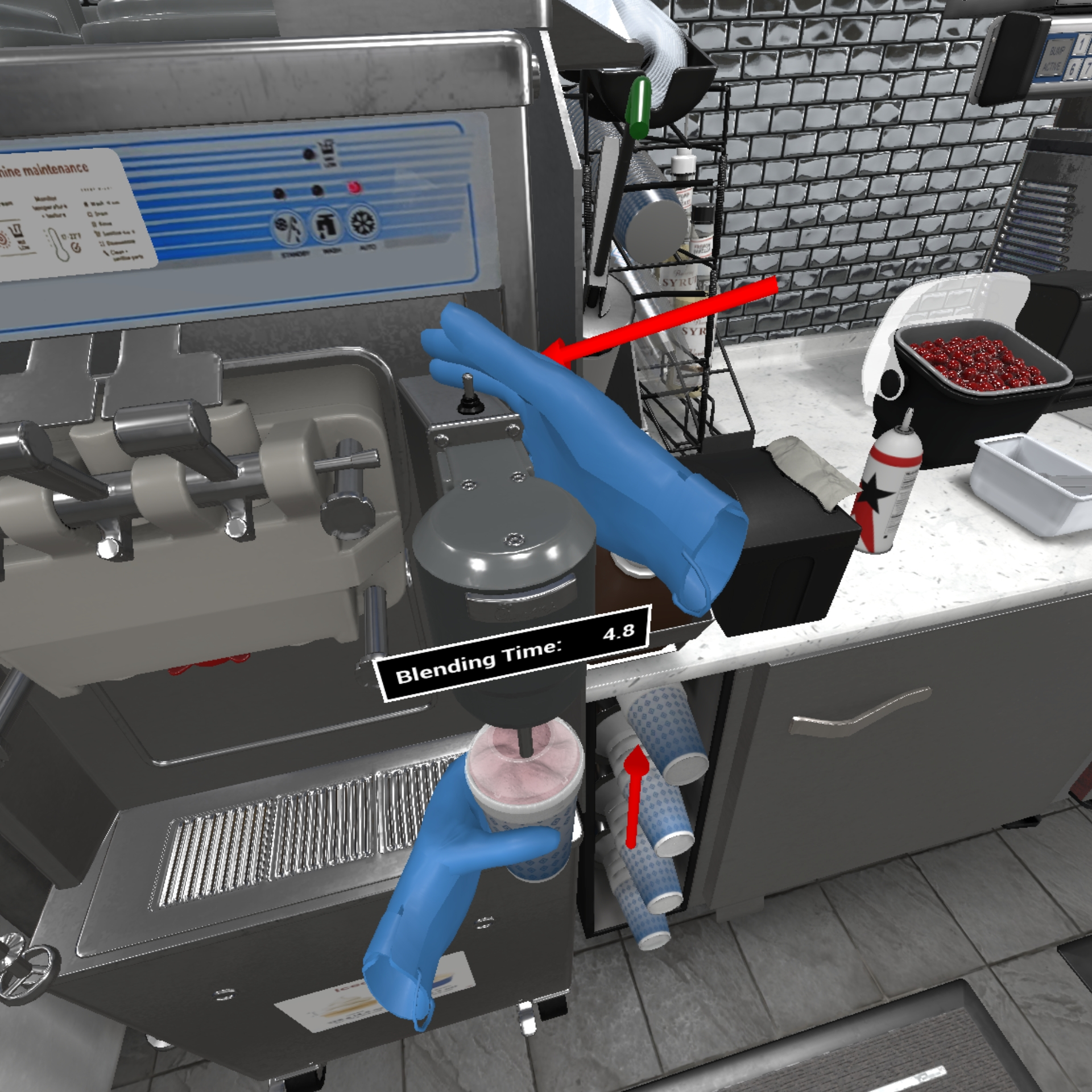 immersive fast food vr training